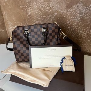 Louis Vuitton Speedy 25 Bandouliere Damier Canvas